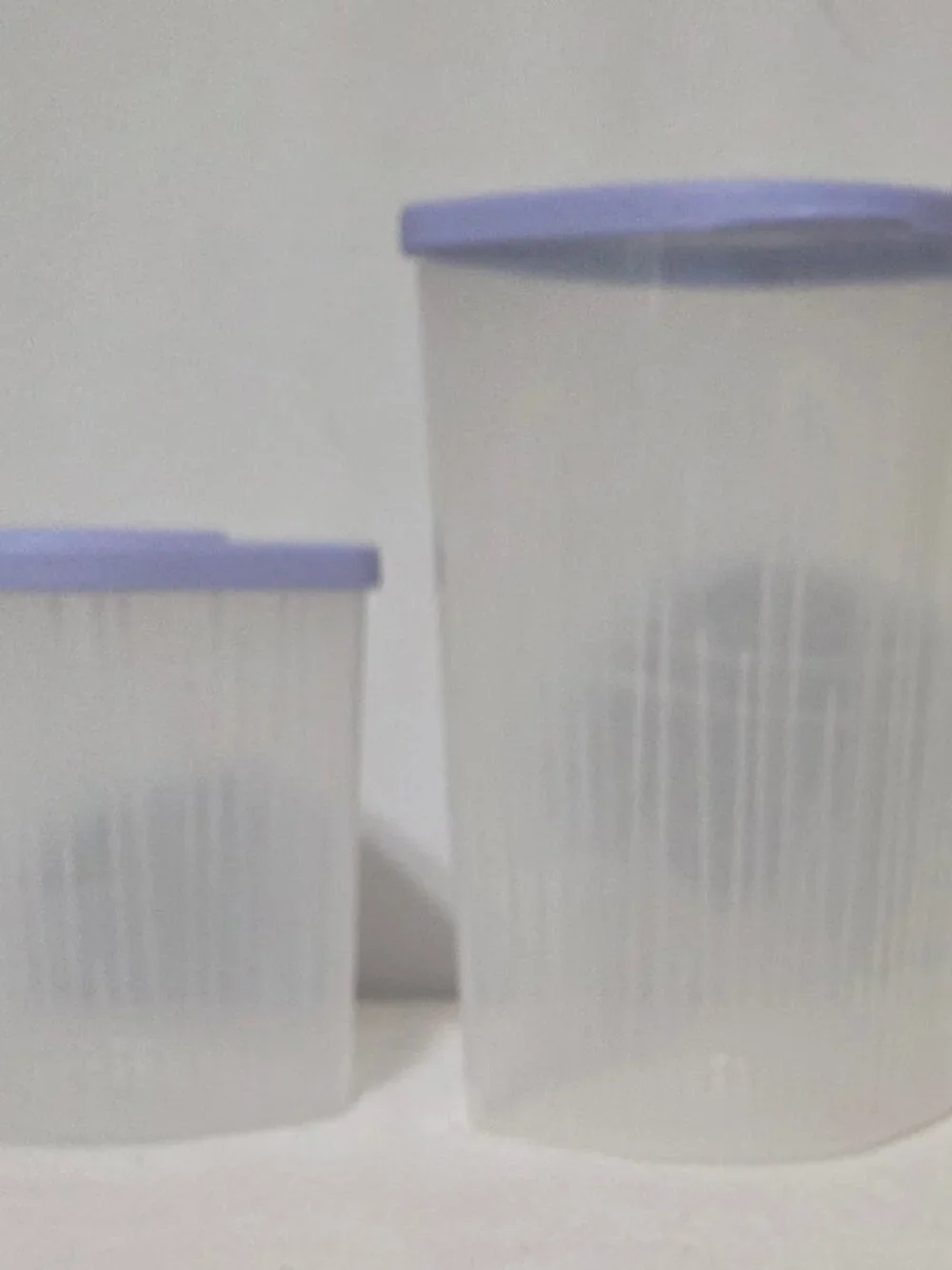 Tupperware Fresh N Cool Set 2 Medium and Large Containers Blueberry Seals